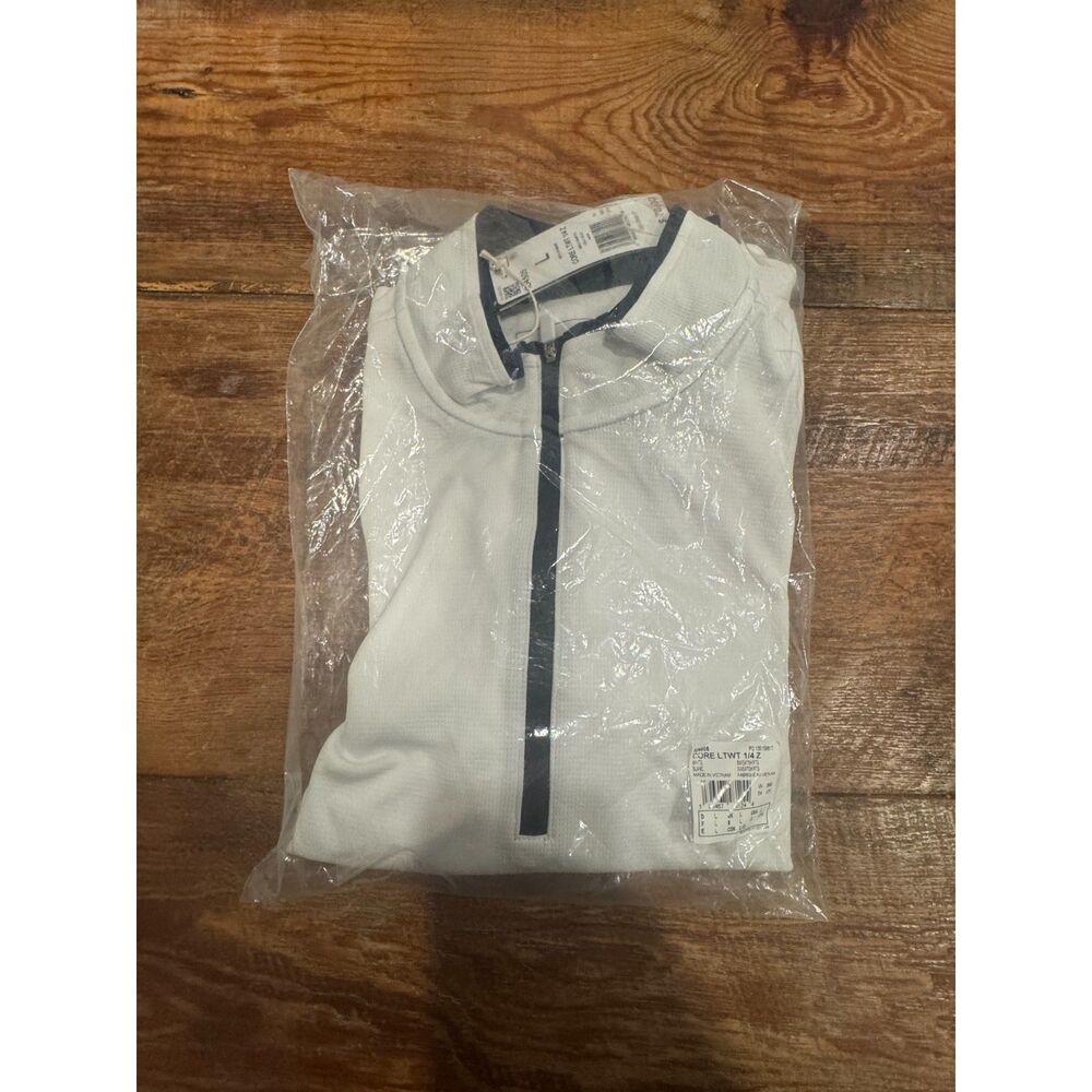 Adidas Golf Core Lightweight 1/4 Zip Pullover White Men’s Large (NWT)